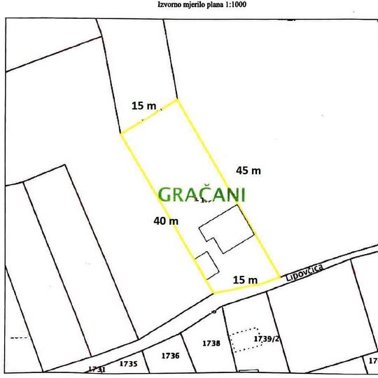 Zagreb, Gračani – građevinsko zemljište s postojećim objektom